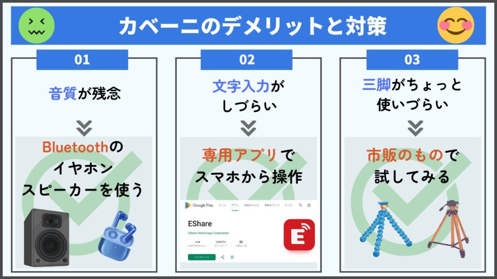 【まとめ】カベーニのデメリット3つと対策法・本当にうるさいのか徹底調査